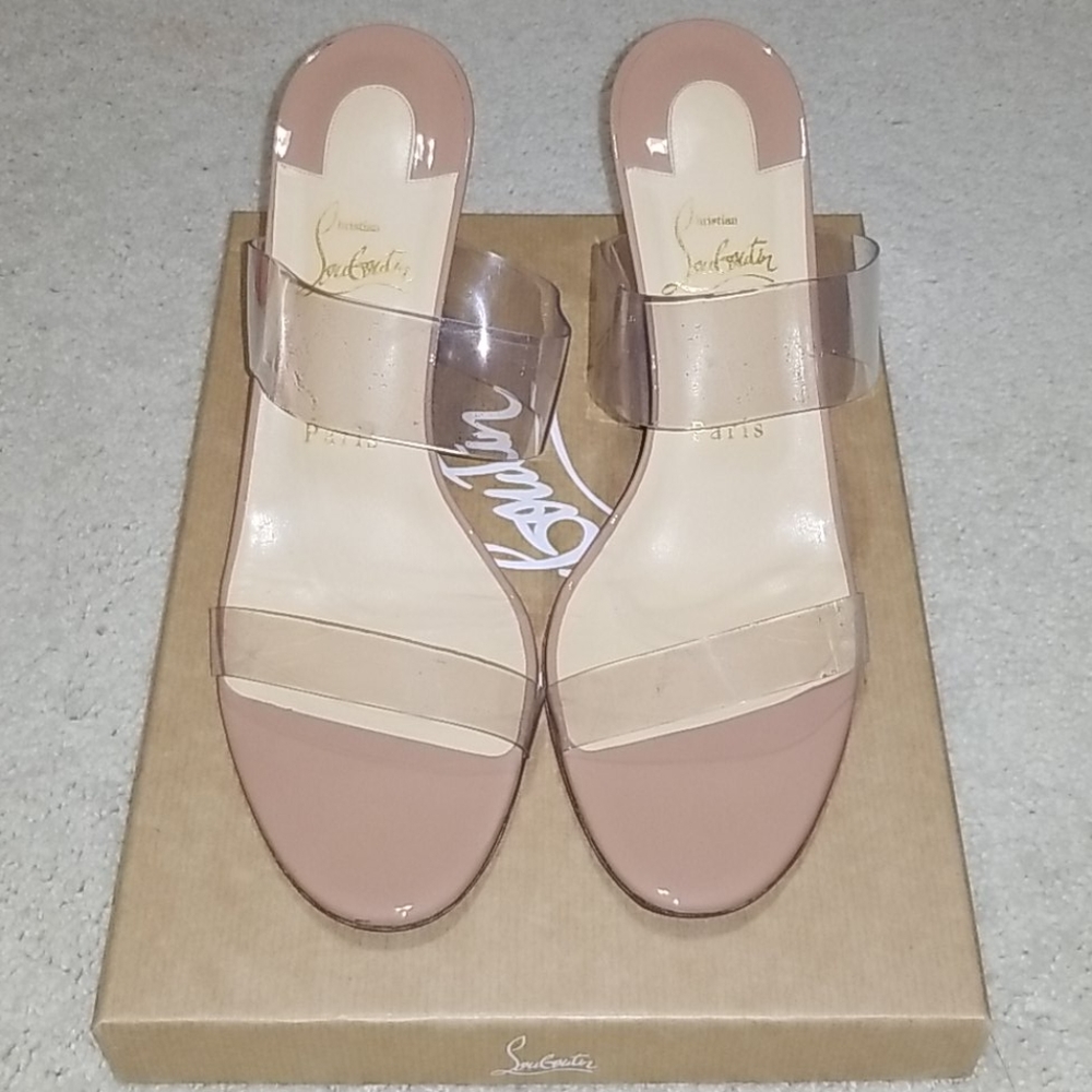 Christian Louboutin slip on heels